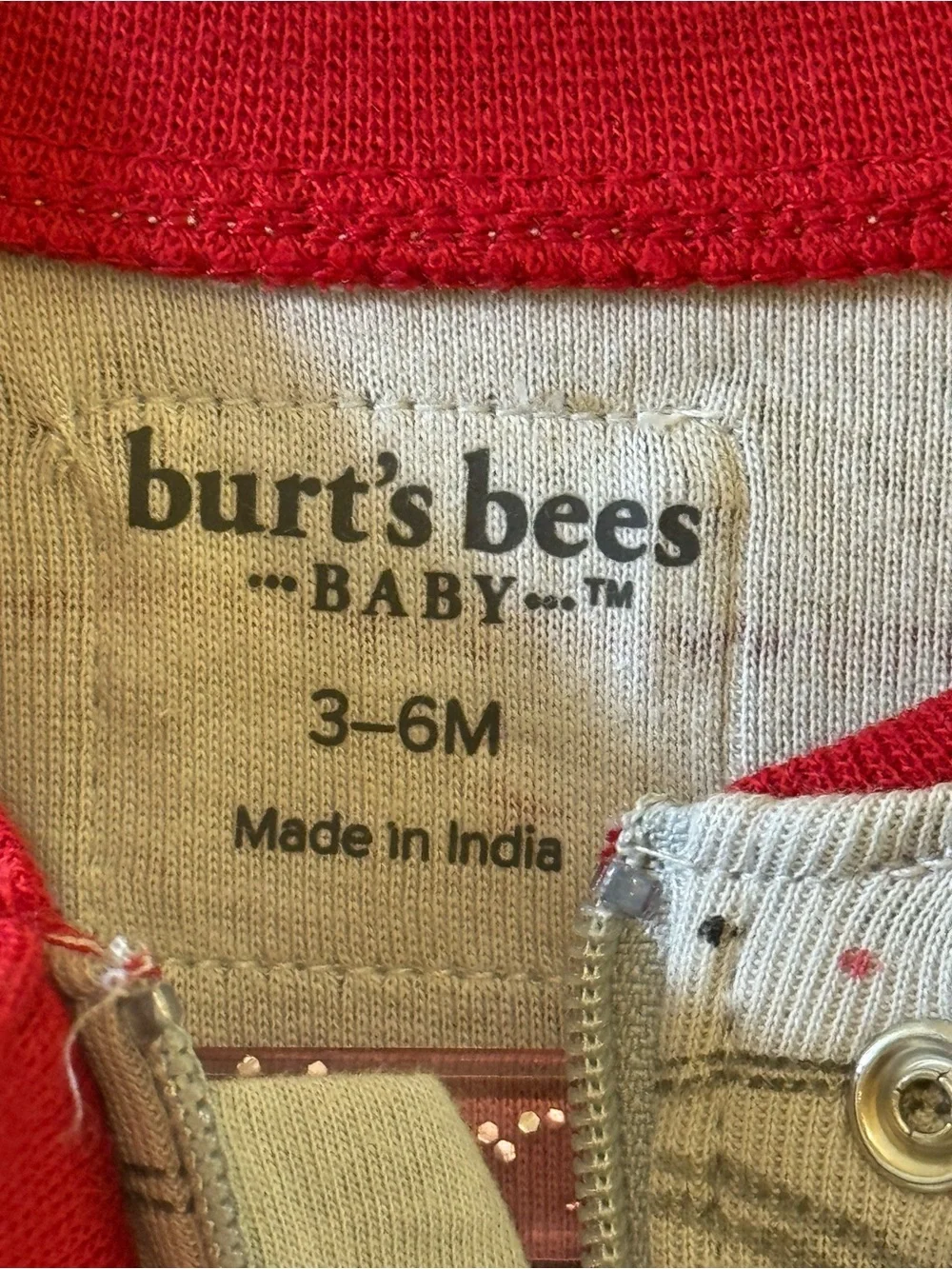 NWT Burts Bees Baby Polar Bear Fair Isle Footed Zip Pajama Organic 3-6M